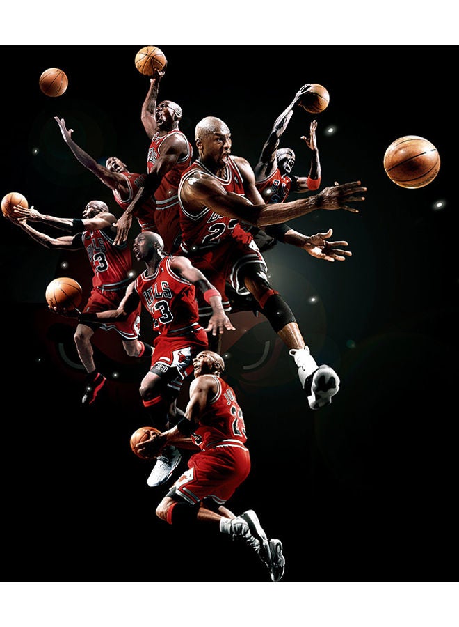 Football Themed Wall Art Multicolour 50x30cm - Image 1