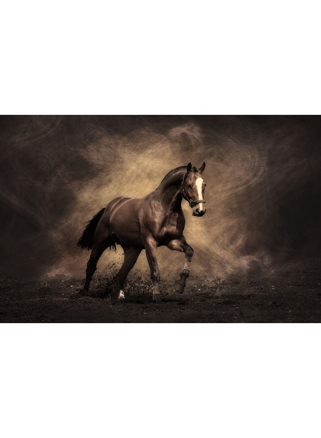 لوحة فنية بتصميم حصان متعدد الألوان - Image 3