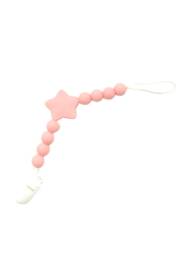 لوكو حامل لهاية سيليكون شكل حبات خرز من لوكو -وردي - Image 1