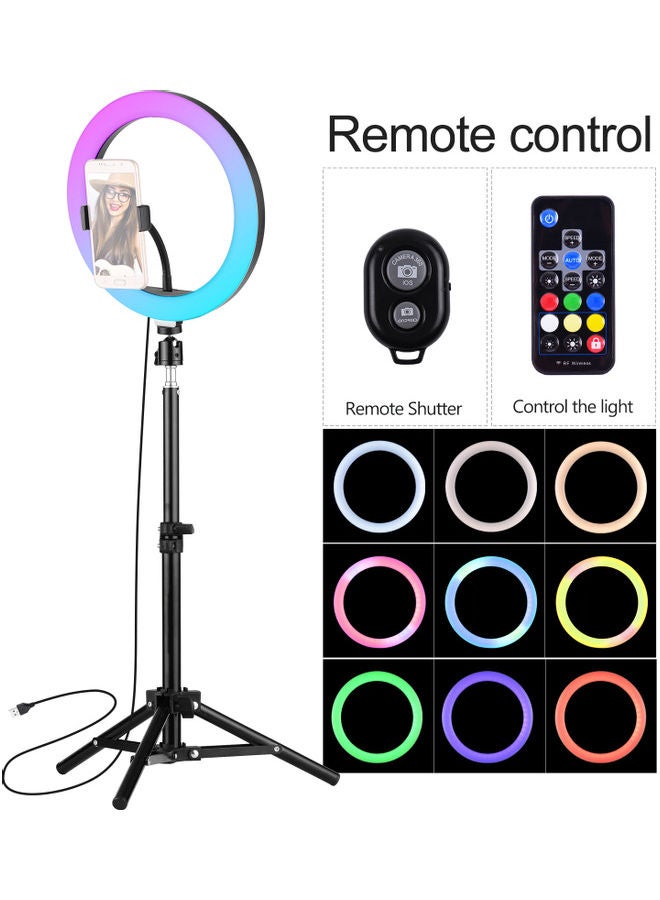 Generic - LED Photography Ring Light With Remote Control Multicolour - Image 1