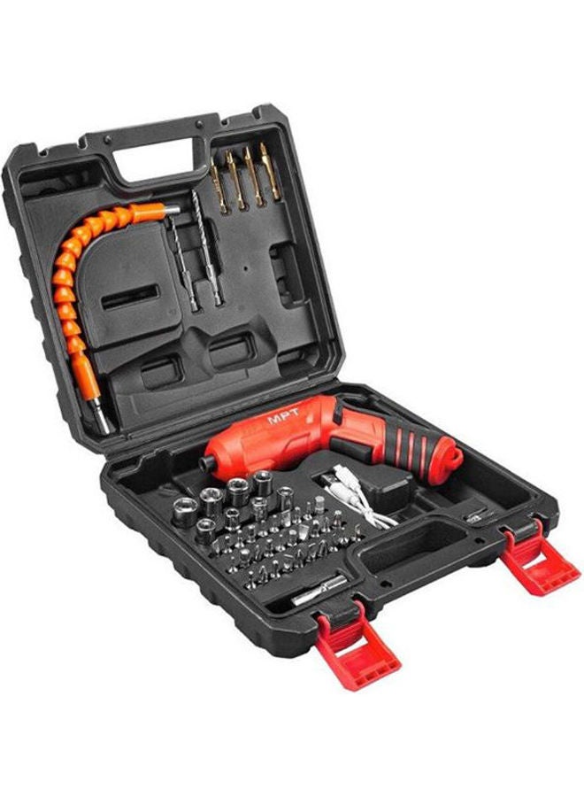 Set of 50 Pieces Cordless Screwdriver Red - v1618492378/N46571387A_1