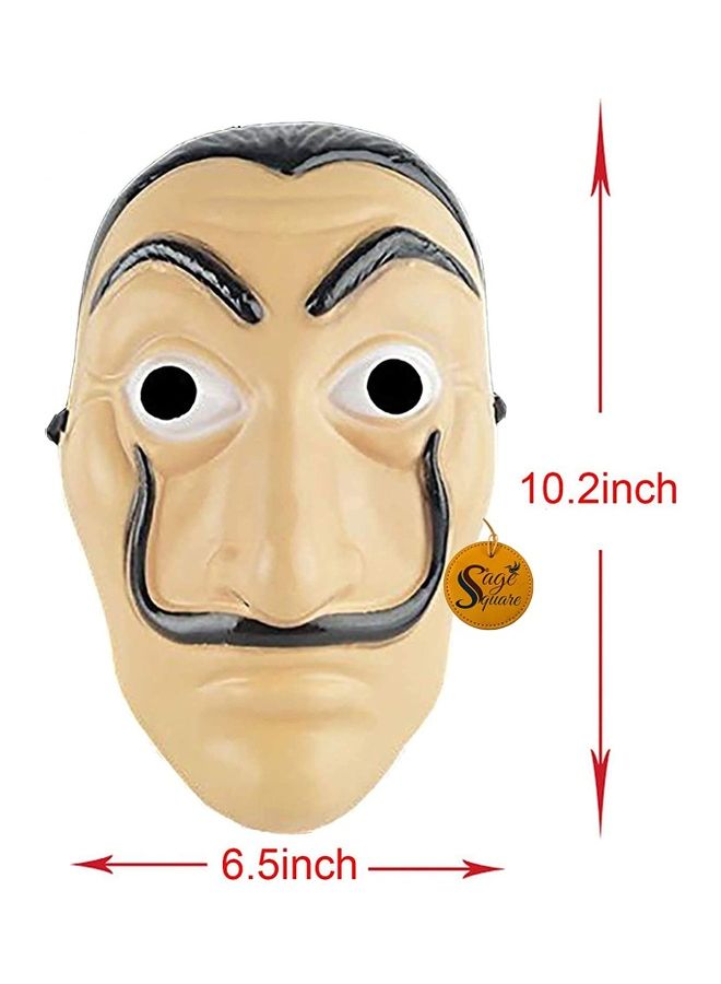 سايج سكوير قناع وجه موني هايست للحفلات التنكرية 7.68بوصة - Image 2