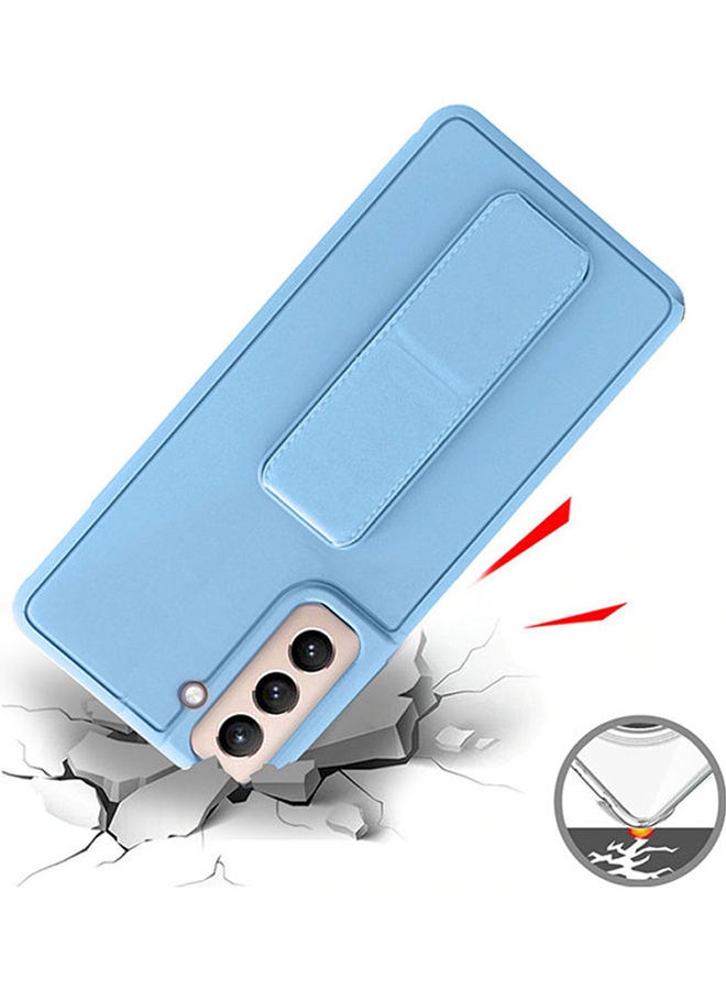 Wtech - 9H Tempered Glass Screen Protector With Silicone Protective Case Cover For Samsung Galaxy S21 Plus 5G Blue/Clear - Image 1
