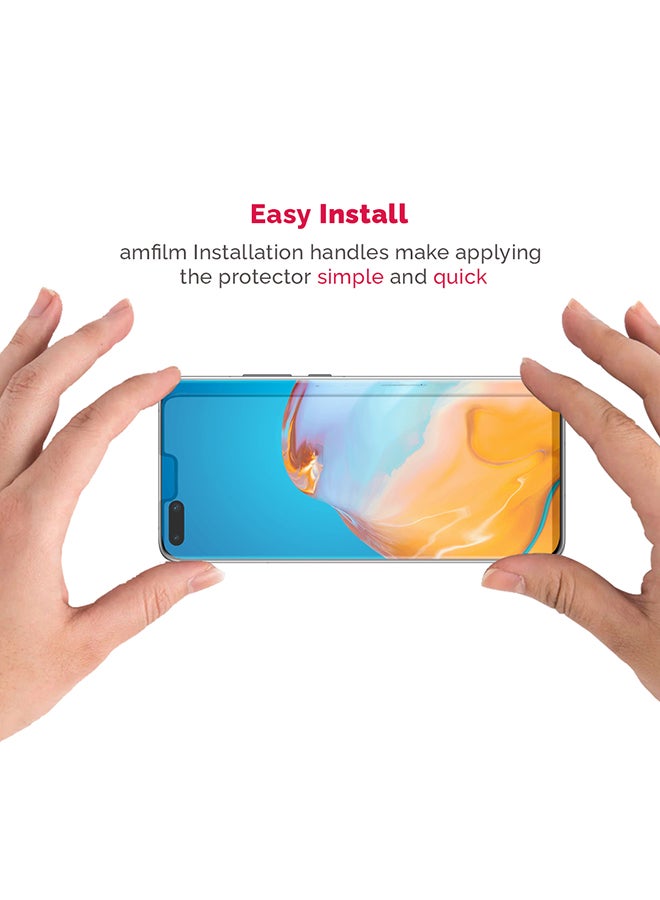 ثيودور لاصقة حماية للشاشة مصنوعة من الزجاج المقوى لموبايل أوبو A93 4G شفاف - Image 3