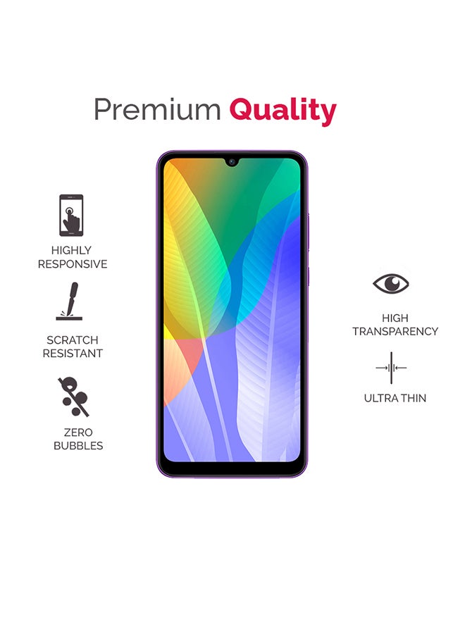 ثيودور لاصقة حماية للشاشة من الزجاج المقوى لهاتف أوبو A73 شفاف - Image 3