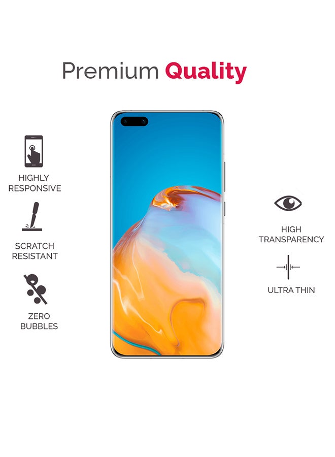 ثيودور لاصقة حماية للشاشة مصنوعة من الزجاج المقوى لموبايل أوبو A93 4G شفاف - Image 2