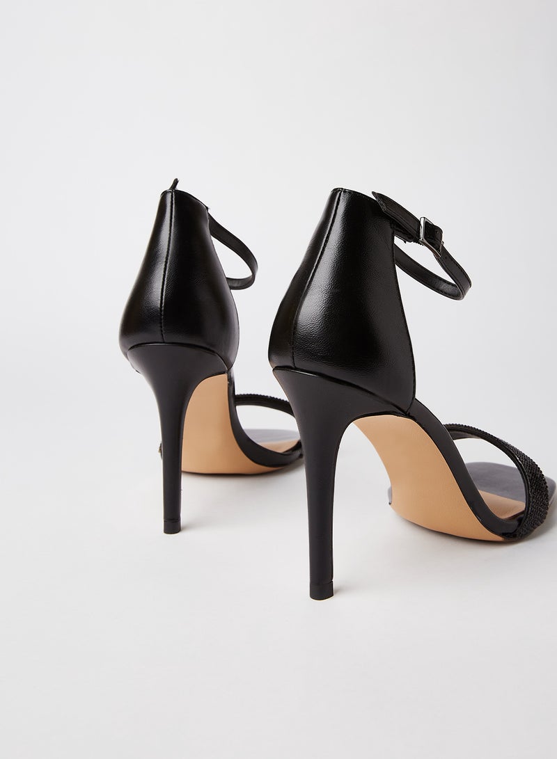 ALDO Afendaven Leather Sandals Black  - Image 3