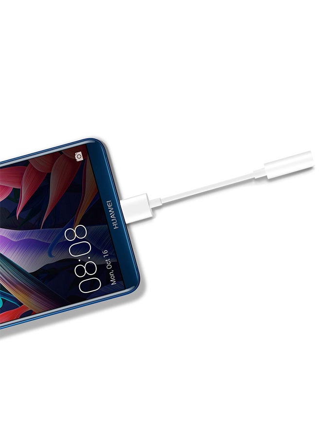 HUAWEI - Type C Earphone Adapter White - Image 1