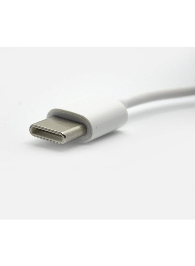 HUAWEI - Type C Earphone Adapter White - Image 1