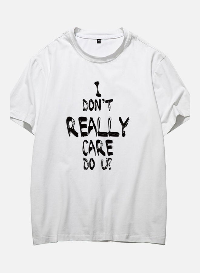 Letter Graphic T-Shirt White/Black