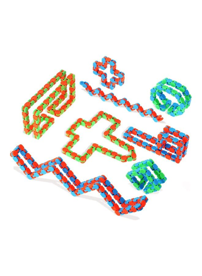 XiuWoo 9-Pieces 24 Links Wacky Tracks Fidget Toys - Image 1