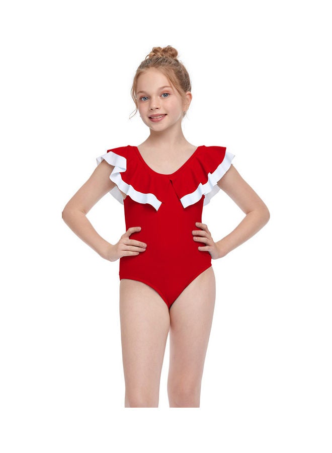 XiuWoo Girls Swimming Suit Set 140cm - Image 1