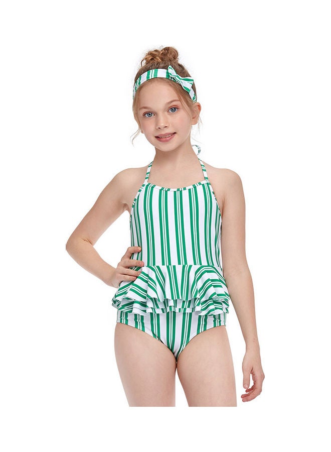 XiuWoo Girls Swimming Suit Set 128cm - Image 1