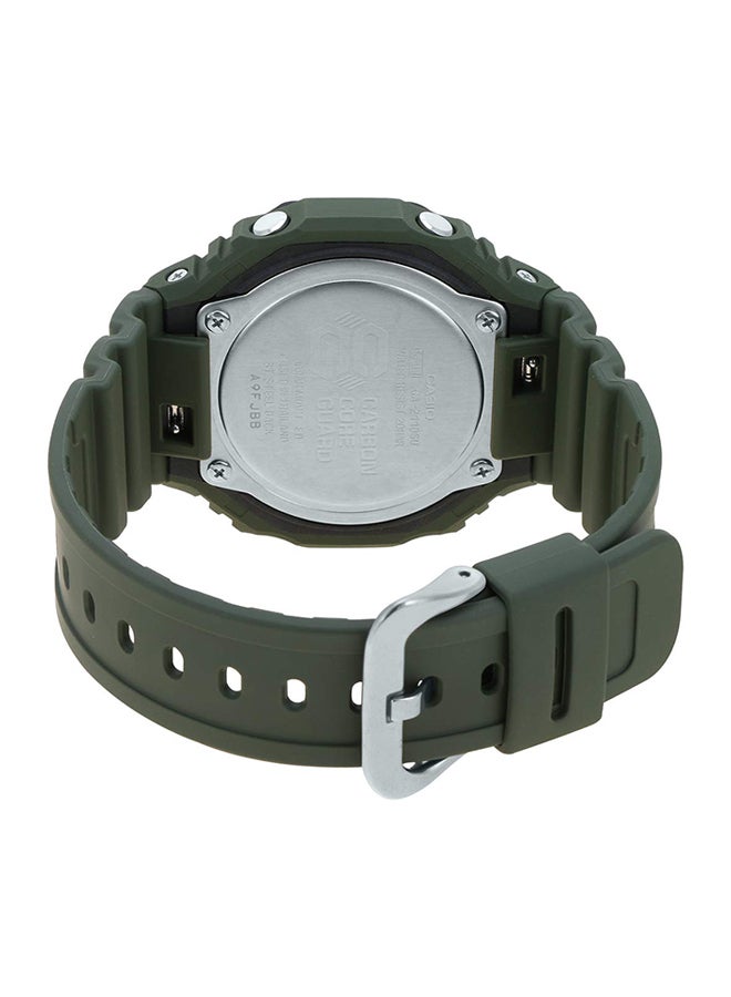 G-SHOCK Octagon Shape Resin Band Analog & Digital Wrist Watch 49 mm - Green - GA-2110SU-3ADR  - Image 2