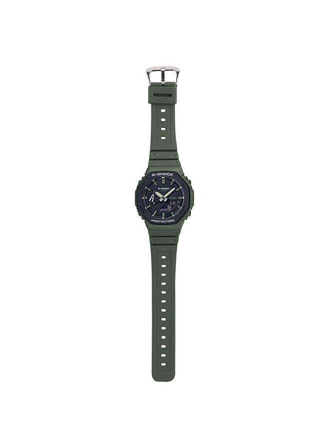 G-SHOCK Octagon Shape Resin Band Analog & Digital Wrist Watch 49 mm - Green - GA-2110SU-3ADR  - Image 5