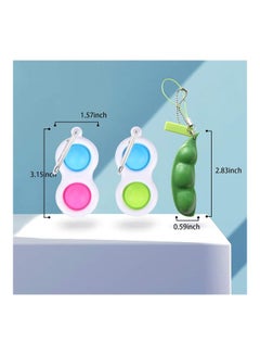 XiuWoo Simple Sensory Keychain Fidget Toy Set  - Image 2