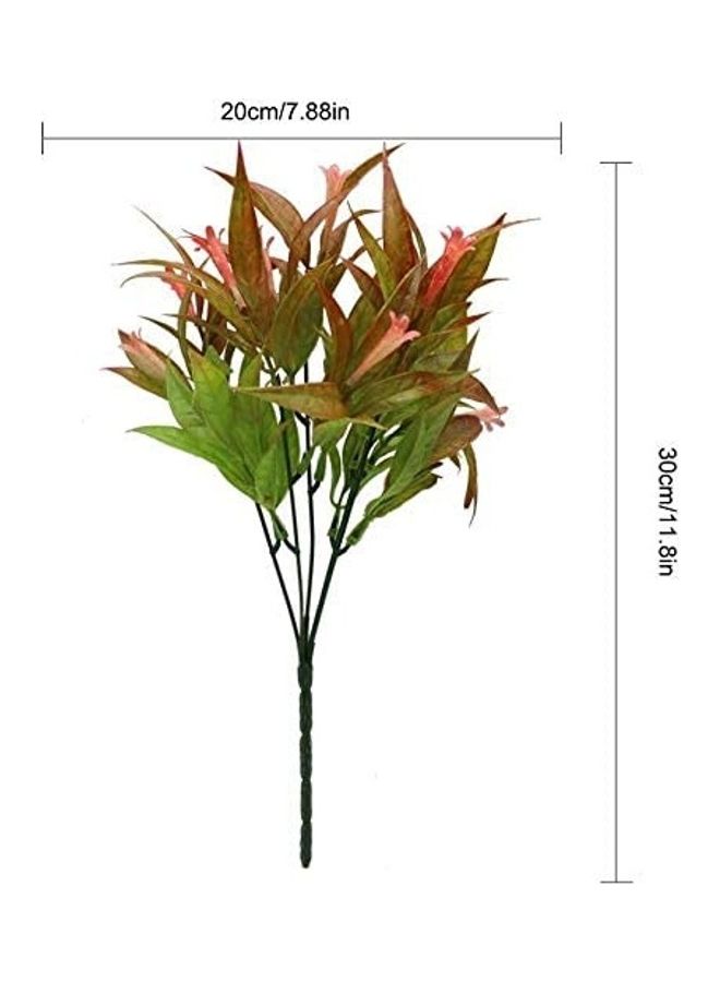XiuWoo - 4-Piece Spray Fake Morning Glory Fern Bouquet Multicolour - Image 1