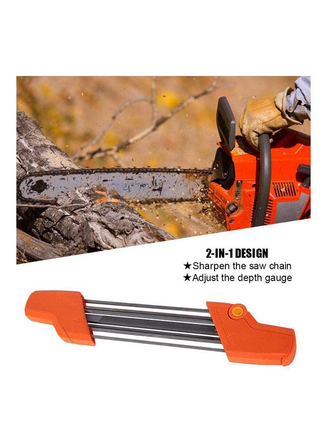 Generic - Mini Manual Chainsaw Sharpener Orange 36.00 x 3.00 x 8.00cm - Image 1