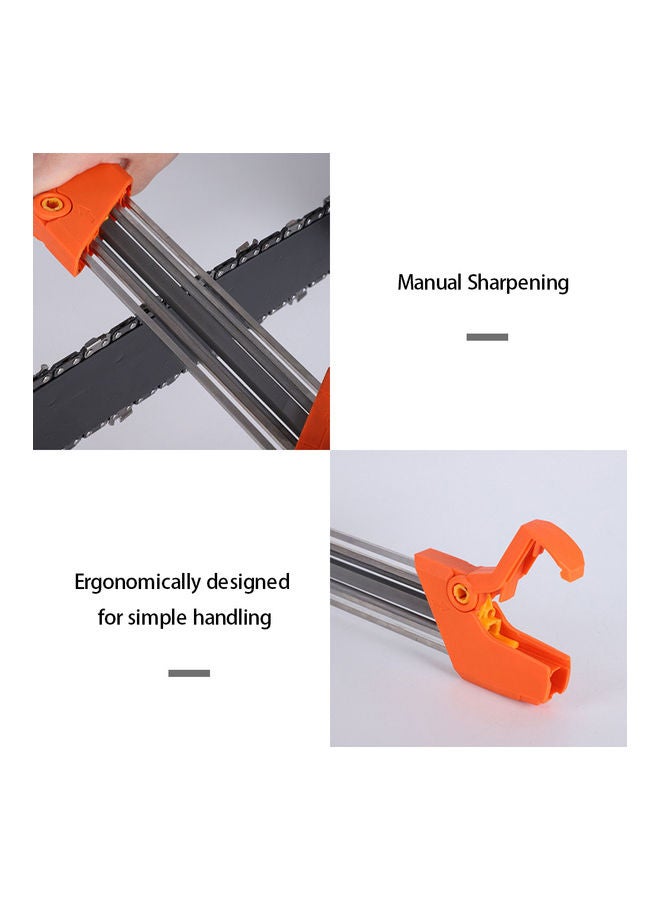 Generic - Mini Manual Chainsaw Sharpener Orange 36.00 x 3.00 x 8.00cm - Image 1
