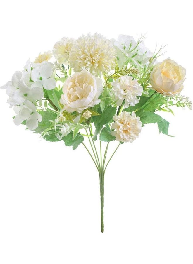 XiuWoo Artificial Fake Peony Silk Bouquet Multicolour - Image 1