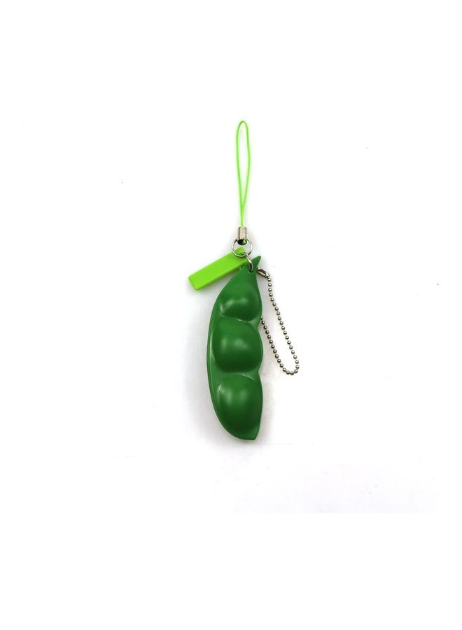 XiuWoo - Squeeze-A-Bean Soybean Stress Relieving Keychain  Fidget Toys - Image 1