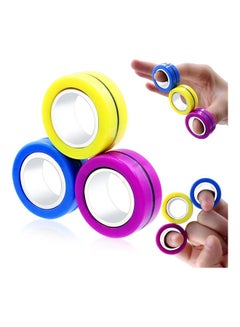 XiuWoo 3-Piece Magnetic Rings Fidget Spinner Toy  - Image 1
