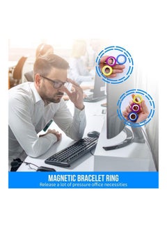 XiuWoo 3-Piece Magnetic Rings Fidget Spinner Toy  - Image 5