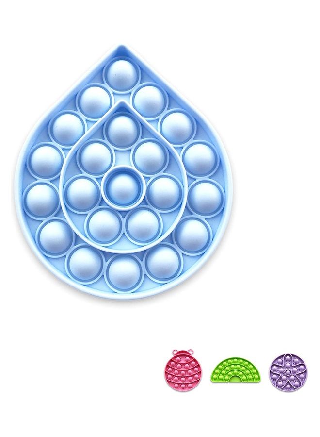 XiuWoo Pop It Silicone Fidget Sensory Toy 12.3 x 10.3 x 1.5cm - Image 1