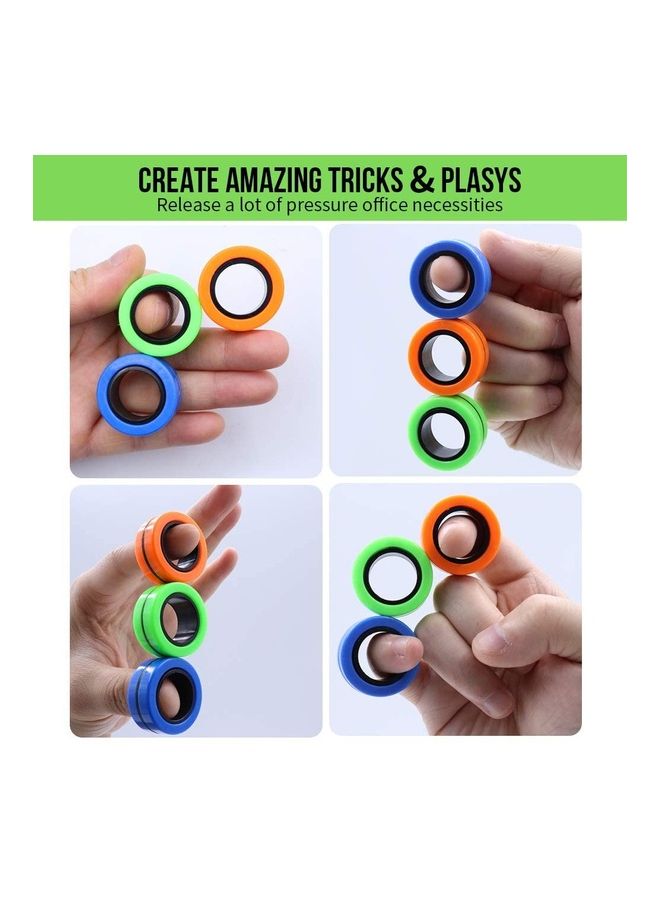 XiuWoo 3-Piece Magnetic Rings Fidget Spinner Toy - Image 4