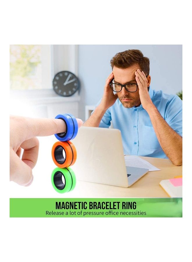 XiuWoo 3-Piece Magnetic Rings Fidget Spinner Toy - Image 5