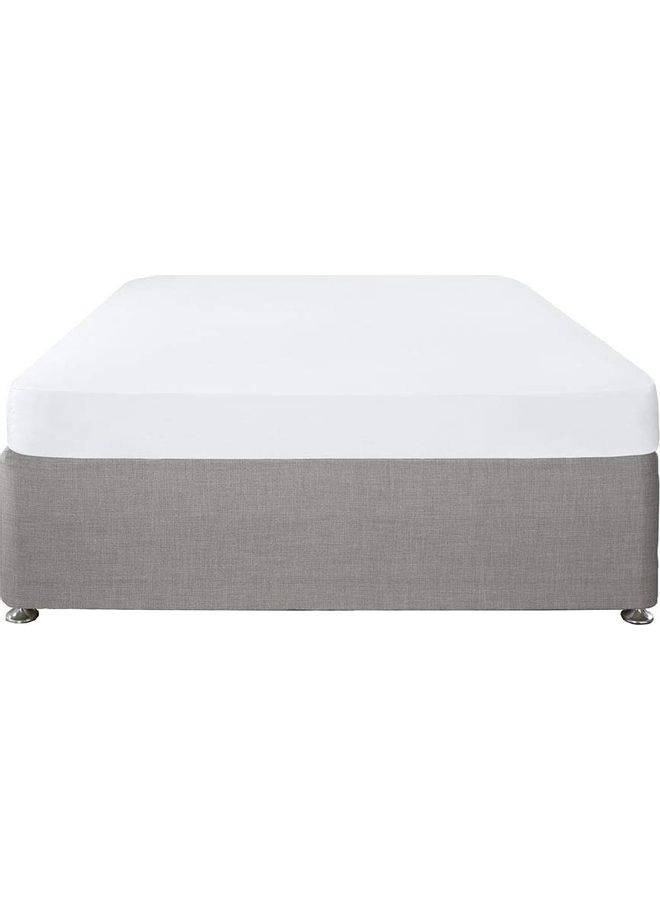 King Fitted Sheet Fabric White
