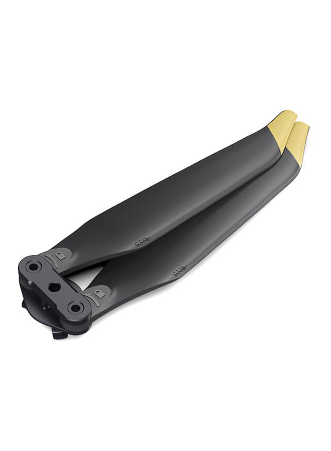 dji - Mavic Low-Noise Quick-Release Propellers Black/Yellow - Image 1