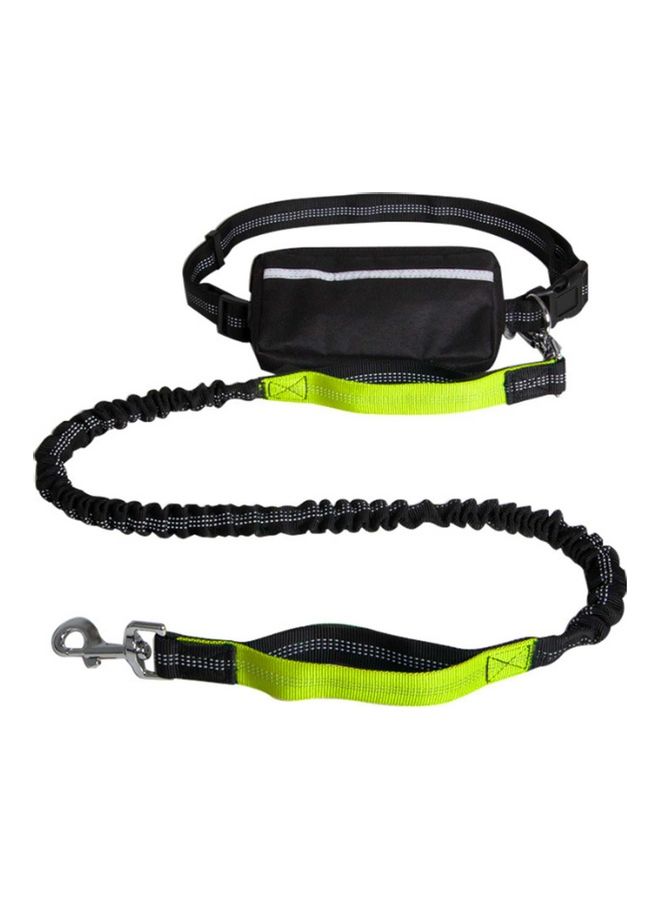 Generic Hands-free Waist Dog Leash With Removable Zipper Pouch Green 25.00 x 8.00 x 8.00cm  - Image 1