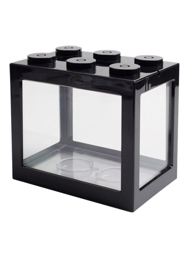 حوض سمك صغير. أسود 12.00 x 8.00 x 10.50سم - Image 1