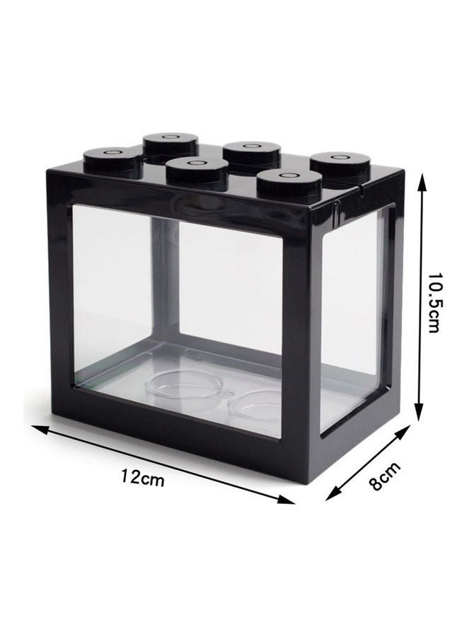 حوض سمك صغير. أسود 12.00 x 8.00 x 10.50سم - Image 2