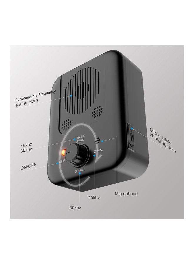 K4 Rechargeable Anti Barking Device Tool Black 11.50 x 5.50 x 9.00cm - Image 4