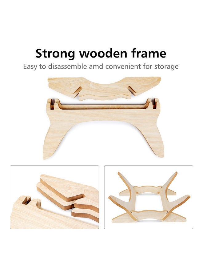 Hammock Elevated Pet Bed For Rabbit Cat Kitten Puppy Multicolour 16.14 x 16.14 x 7.28inch - Image 3