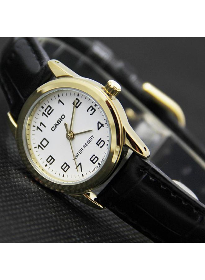 CASIO Women's Leather Analog Wrist Watch LTP-V001GL-7BUDF  - Image 5