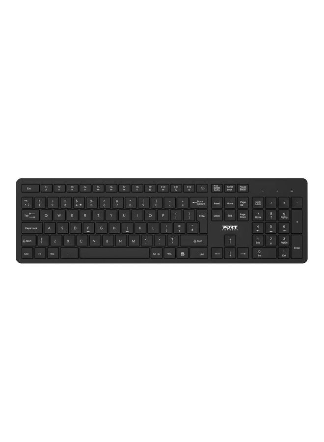 Port USB Keyboard With Wireless Mouse Black - Image 4