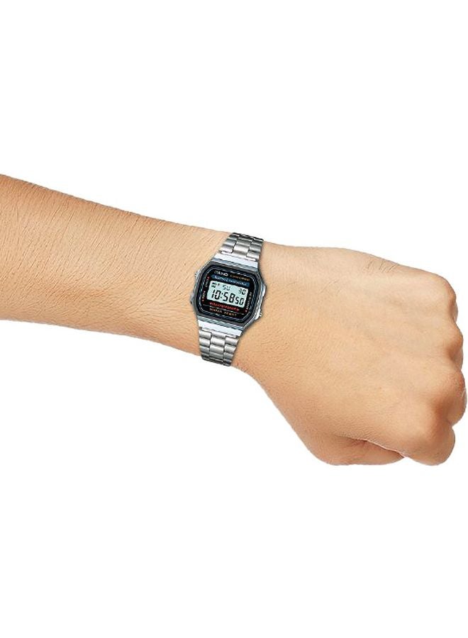CASIO - Vintage Stainless Steel Digital Watch A168WA-1WDF - Image 1