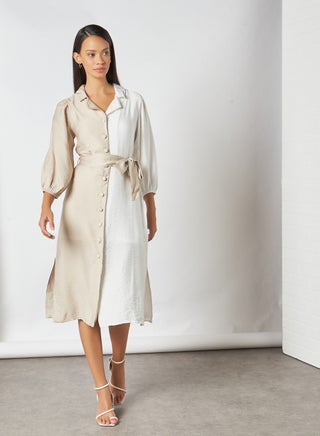 Button Down Dress Multicolour