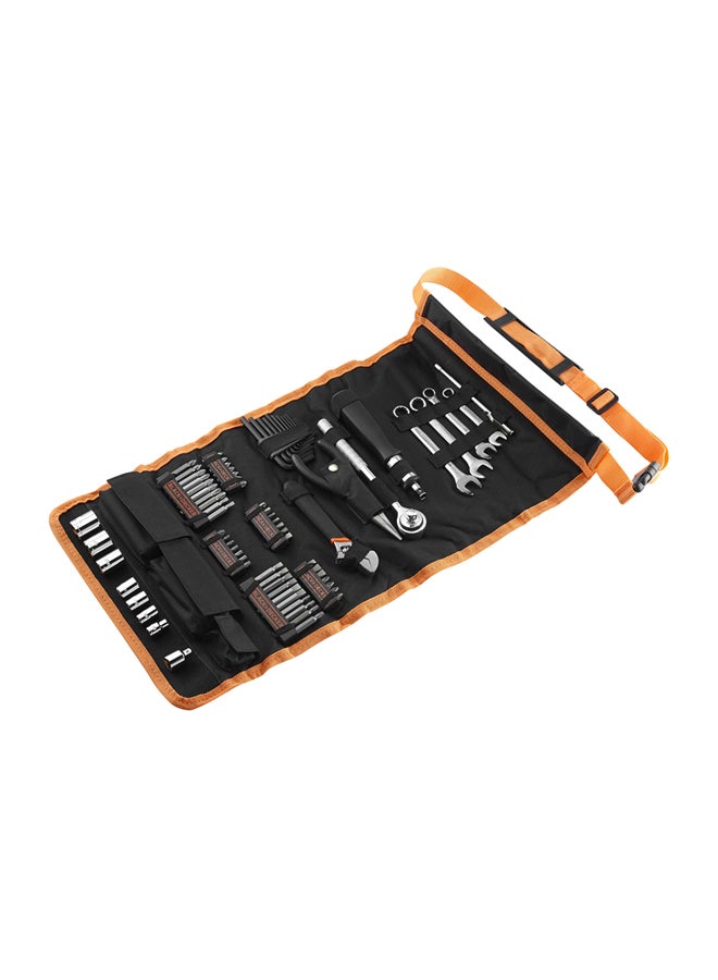 BLACK+DECKER 76-Piece Automotive Tool Set With Soft Roll Bag Silver/Black/Orange  - Image 2