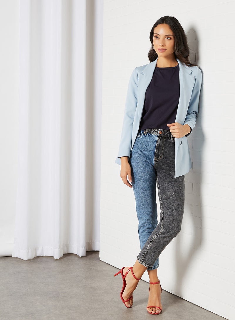 trendyol - Colourblock Denim Jeans Multicolour - Image 1