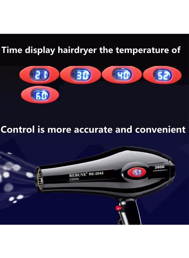 Electronic Hair Dryer RE-2042 Black 24cm - v1618569484/N15901515A_9