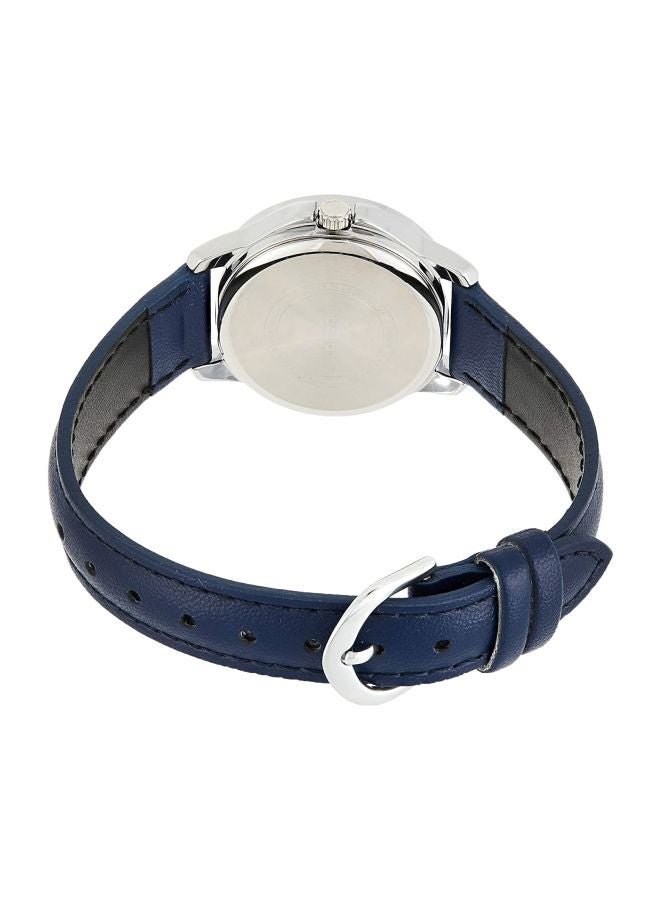 CASIO Women's Wrist Watch Water Resistant Round Leather Analog Ltp-V004L-2B - 42 mm - Blue - Image 2