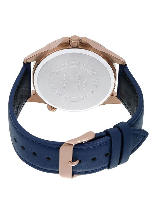 كاسيو ساعة يد عقارب بسوار من الجلد طراز MTP-SW320RL-7AVDF للرجال - Image 2