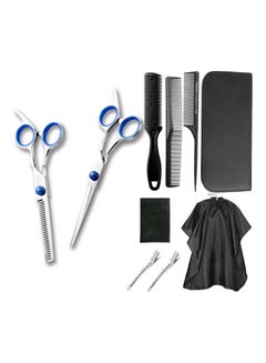 Professional Haircut Tools Kit Black/Silver/Blue