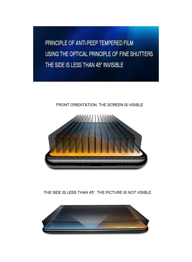 Generic - Tempered Glass Screen Protector For Huawei nova 7 5G Clear/Black - Image 1