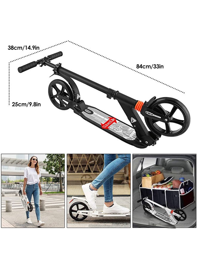 Cool Baby - 2-Wheel Adjustable Height Scooter For Kids, Black, For Ages 12+ Years ‎‎‎84x15x33cm - Image 1