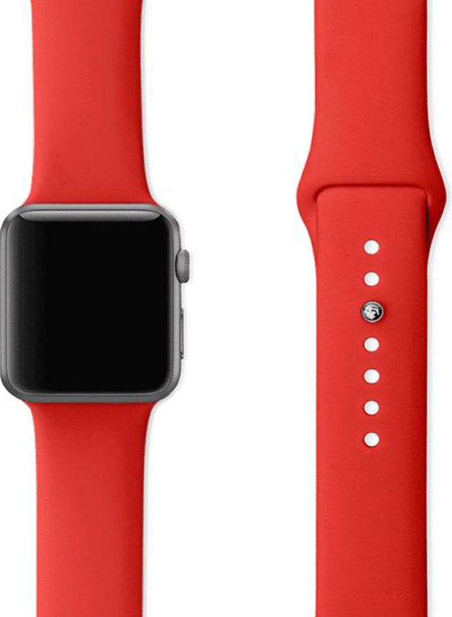 LNKOO - Replacement Band For Apple iWatch Series 1/2/3/4 Red - Image 1